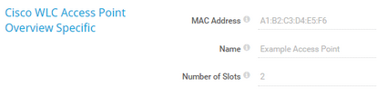 Cisco WLC Access Point Overview Specific